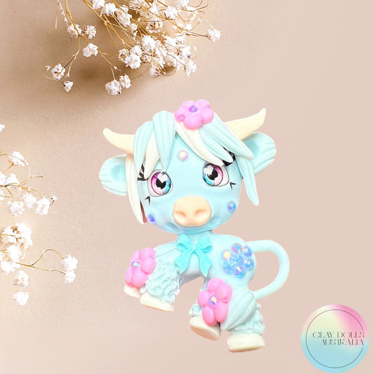 HIGHLAND COW - Pastel Blue & Pink